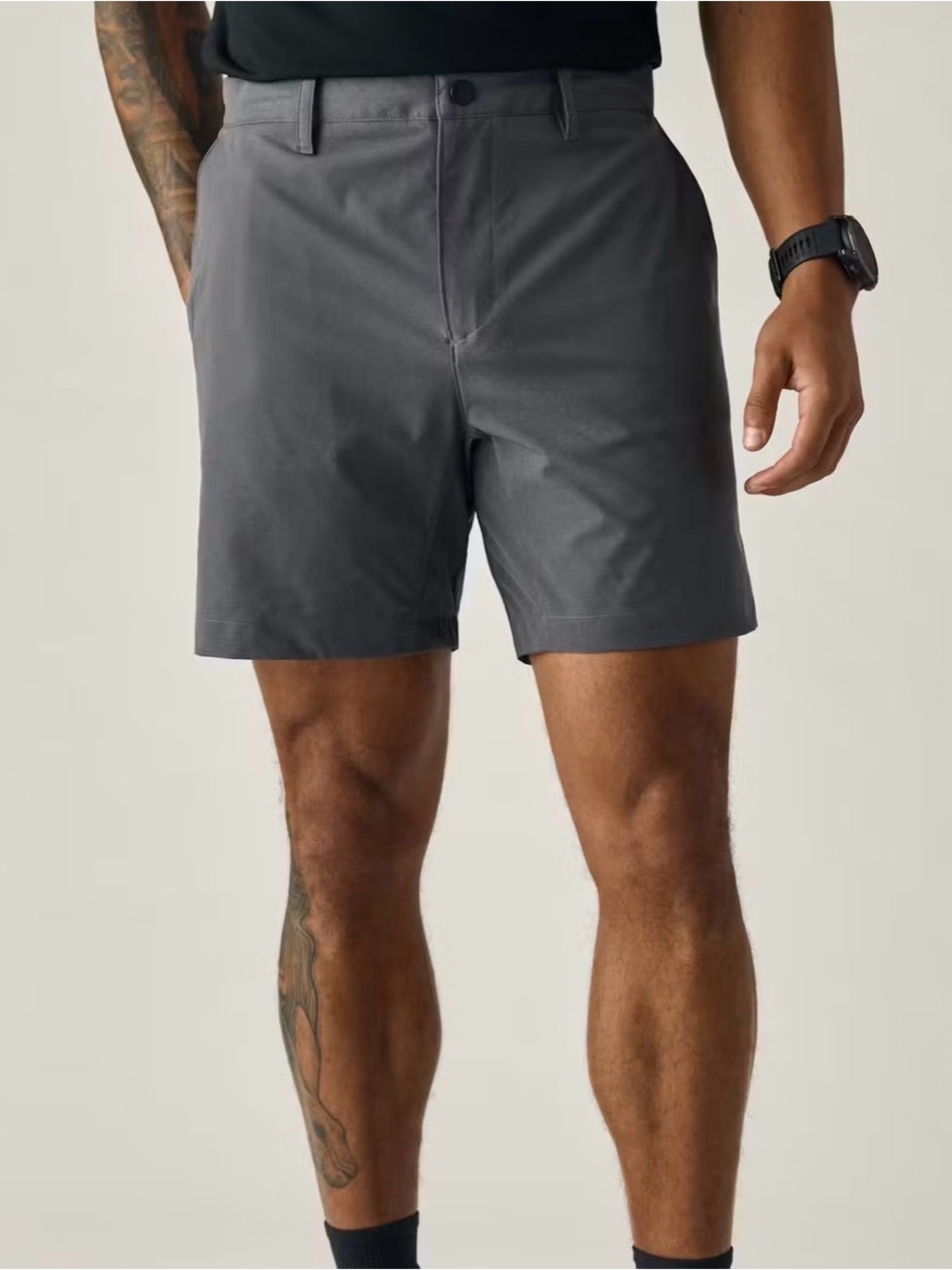 Men's Slate Gray Casual Shorts 7”